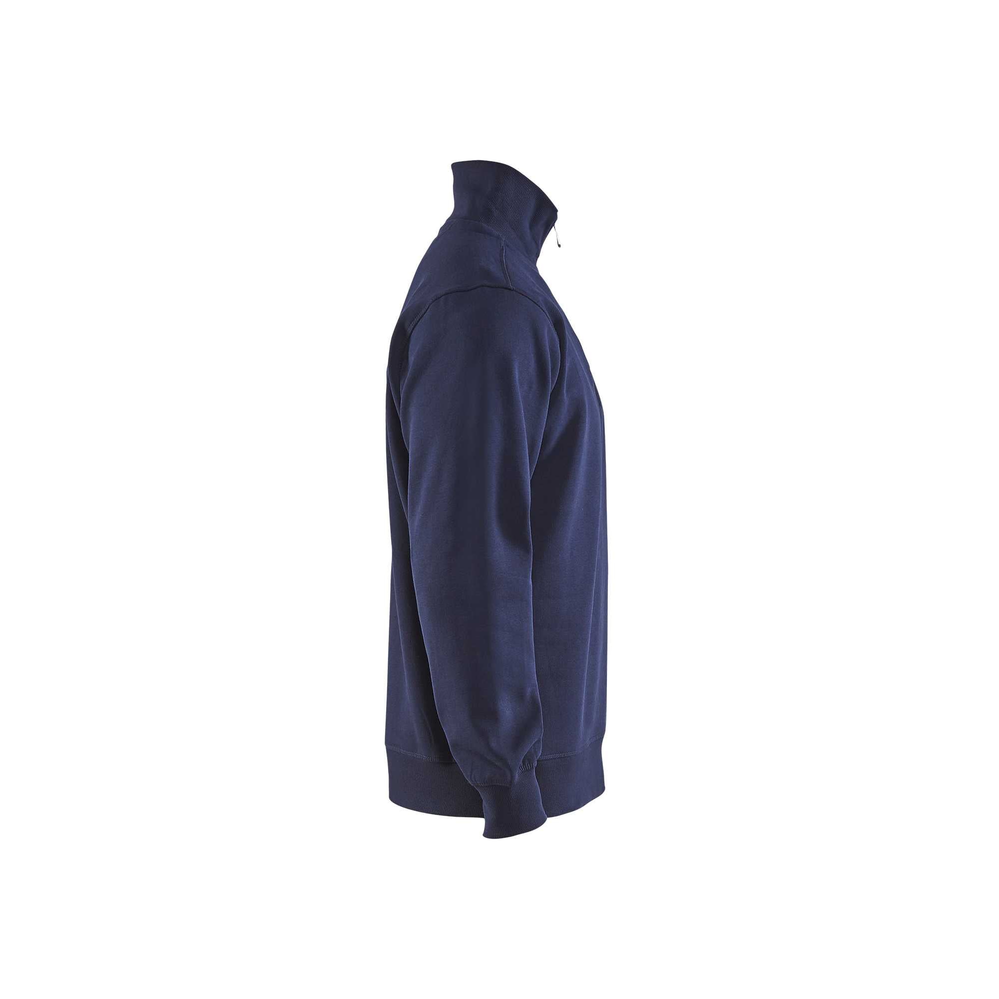 BLAKLADER 33651048 Sweatshirt With Collar Half-zip Work Sweatshirt MEN - Brushed Inside